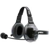 Rugged Radios AlphaBass Carbon Fiber Stereo Headset with Bass Boost and Volume Control