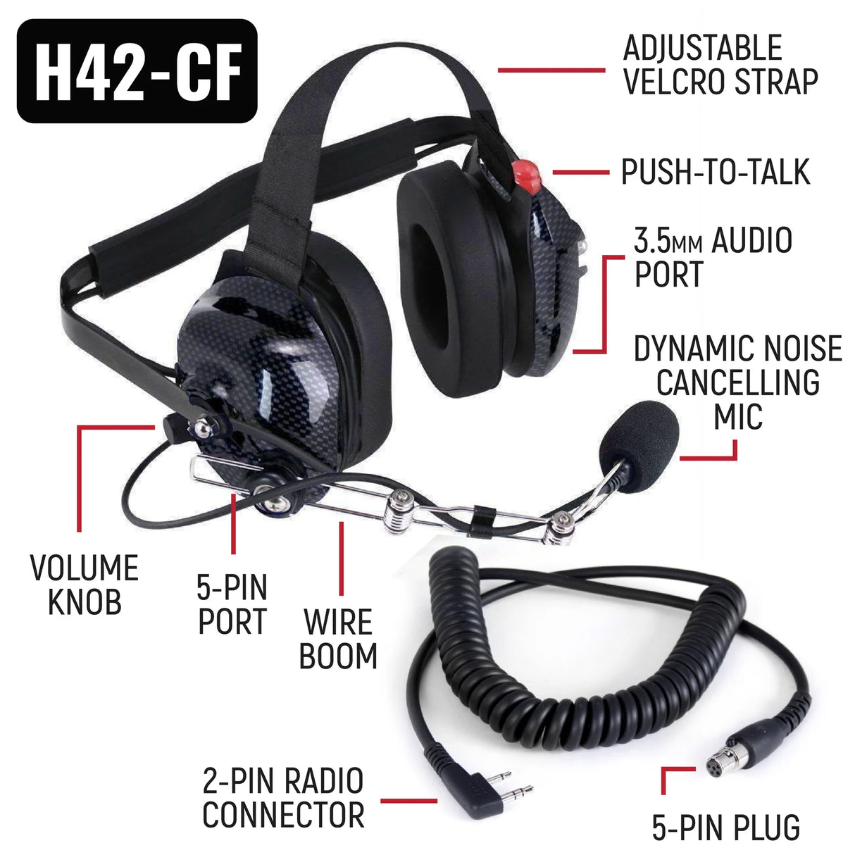 Rugged Radios IMSA Driver and Crew Chief Racing Kit with R1 Radios