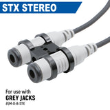 Rugged Radios Dual Headset or Helmet Jack - Bar Mount- STX