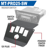 Rugged Radios Lower Accessory Panel for 2025 Polaris RZR Pro XP, Pro R, and Pro S Radio Mount
