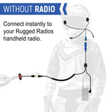 Rugged Radios MOTO MAX Complete Motorcycle Communication Kit with Heavy-Duty OFFROAD Cables-Without Radio