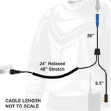 Rugged Radios RUGGED Wired MOTO MAX Motorcycle Harness with Pre-Wired 2-Pin Rugged Handheld Radio Connector