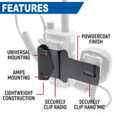 Rugged Radios Handheld Radio and Hand Mic Mount for R1 / GMR2 / RDH16 / V3 / RH5R