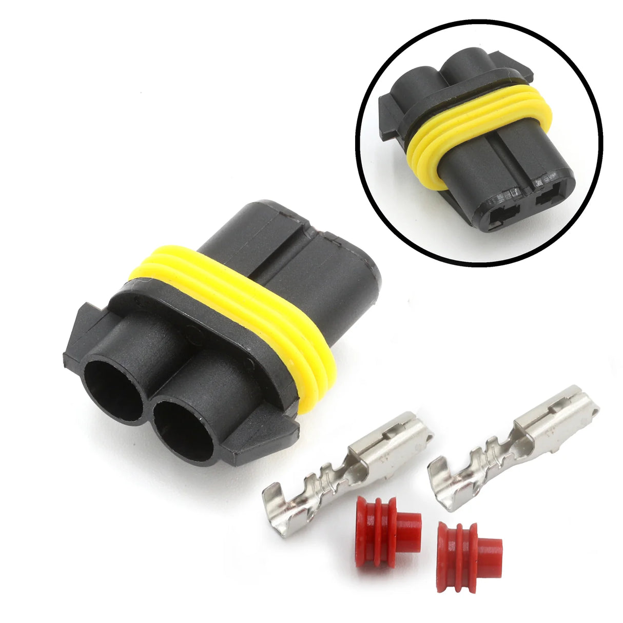 Rugged Radios Waterproof Power Plug Connector Kit (Female) Upgrade or Replacement