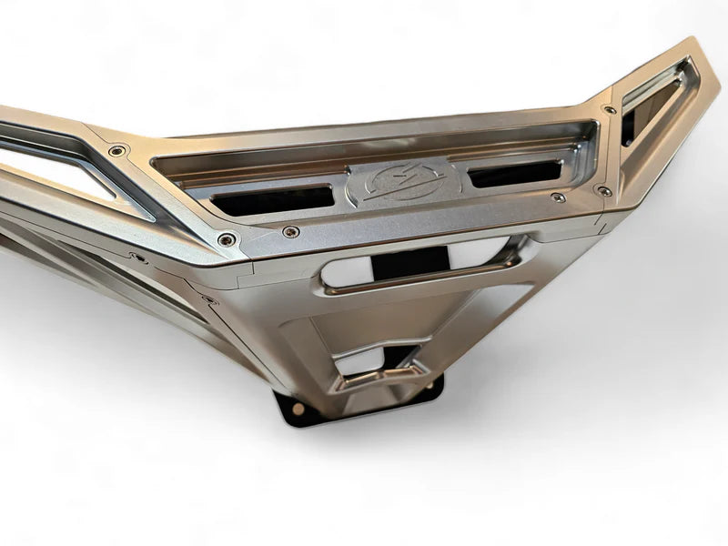 Elektric Offroad 2022-2025 Polaris Rzr Pro R/ Turbo R Billet Front Winch Bumper Anodized Clear