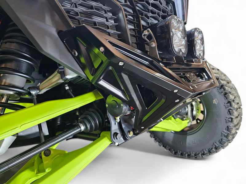 Elektric Offroad 2022-2025 Polaris Rzr Pro R/ Turbo R Billet Front Winch Bumper Anodized Black