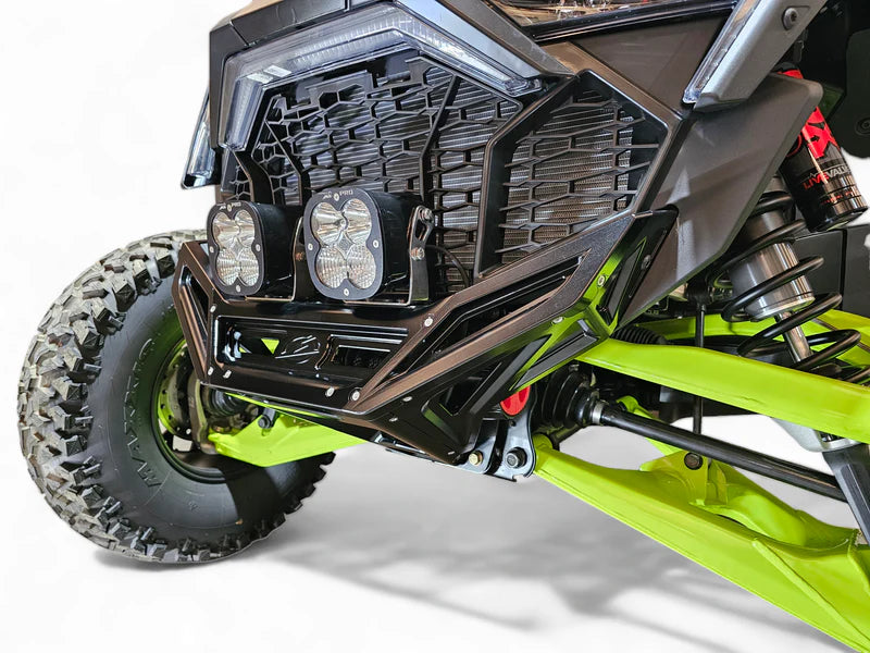 Elektric Offroad 2022-2025 Polaris Rzr Pro R/ Turbo R Billet Front Winch Bumper Anodized Black
