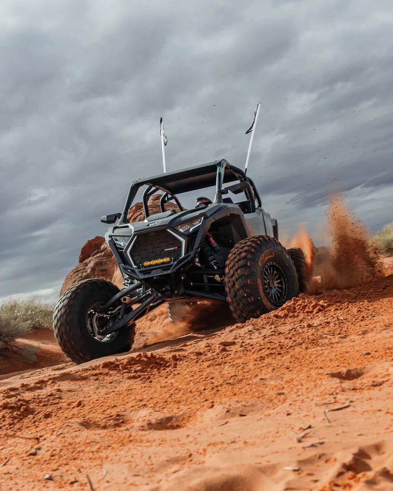 Elektric Offroad 2022-2025 Polaris Rzr Pro R/ Turbo R Billet Front Winch Bumper Anodized Black