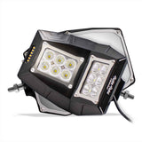 Sector Seven Sawtooth Black LED Lighted Mirrors (M10-1.25)