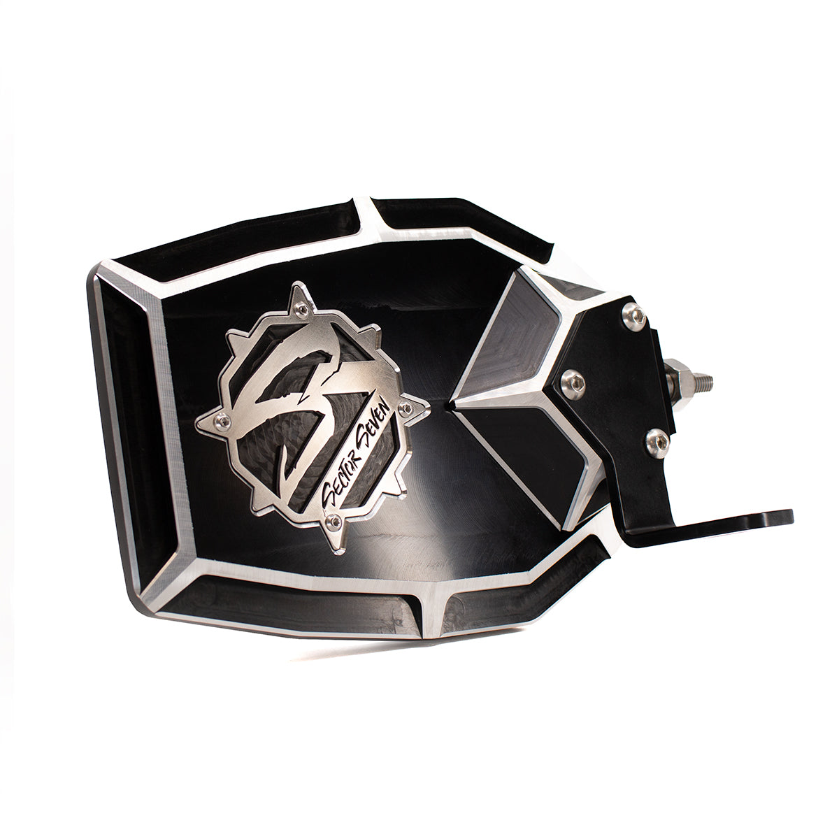Sector Seven Navigator Mirrors With Light Brackets (M10-1.25 Threaded Ball Mount)
