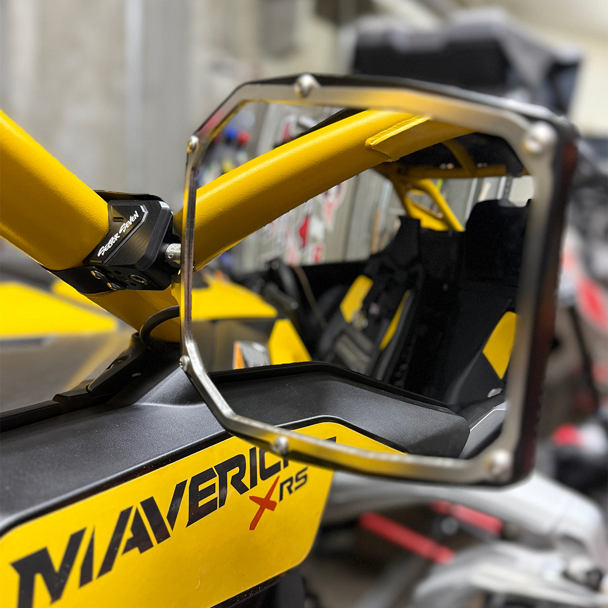 Sector Seven Navigator Mirrors With Light Brackets (M10-1.25 Threaded Ball Mount)