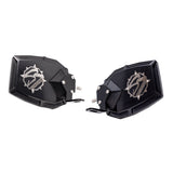 Sector Seven Stealth Navigator Mirrors With Light Brackets (M10-1.25 Threaded Ball Mount)
