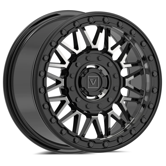 Valor Offroad V08 4 Bolt Dual Drill Beadlock UTV Wheels