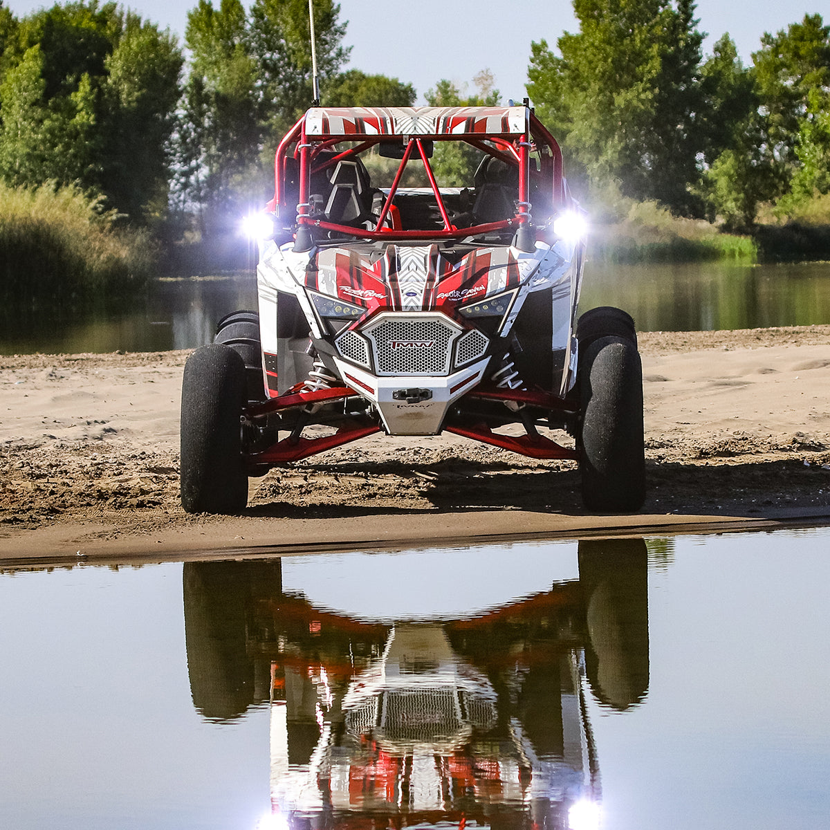 Sector Seven PRIZM LED Lighted Mirrors (Inc. Wire Harness & Switch) Mounts Sold Separately