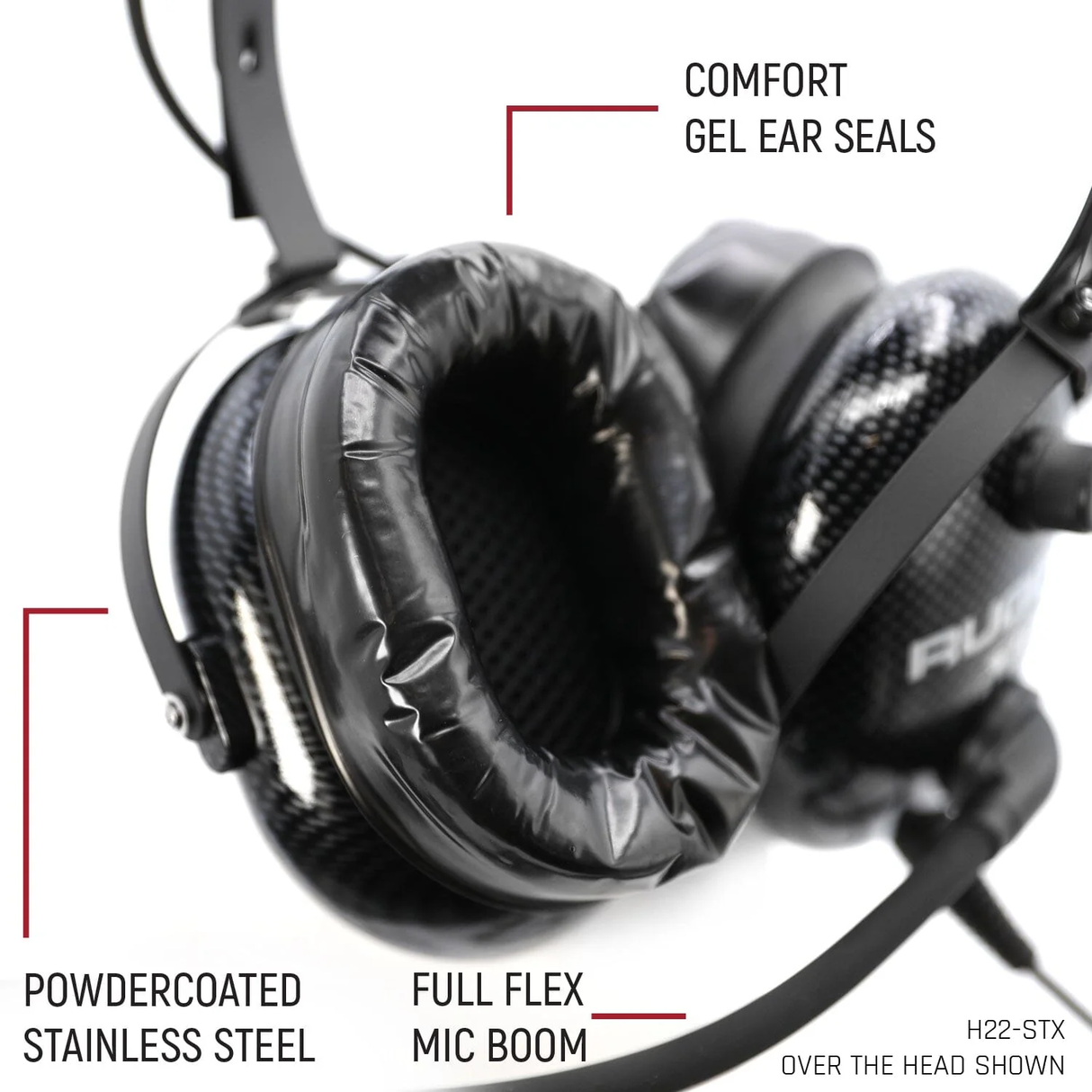 Rugged Radios ULTIMATE Alpha Audio Stereo Headset with Volume Control