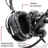Rugged Radios ULTIMATE Alpha Audio Stereo Headset with Volume Control