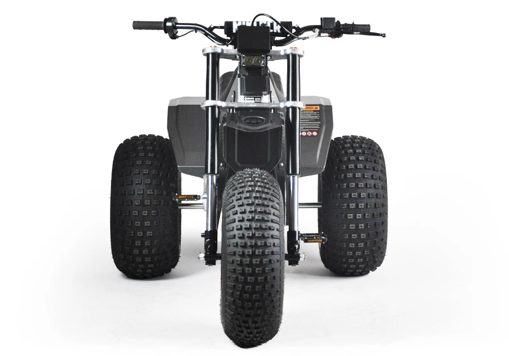 Mini RCR T3 Electric 3 Wheeler Bike Red with Black Fenders