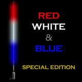 5150 Whips Hyper 6ft Special Edition Red, White, and Blue Sold individually