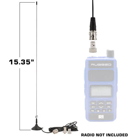 Rugged Radios Open media 1 in modal Magnetic Mount Dual Band Antenna for Rugged Handheld Radios R1, RDH-X, V3, RDH-16, RH-5R Load image 1 in gallery view Magnetic Mount Dual Band Antenna for Rugged Handheld Radios R1, RDH-X, V3, RDH-16, RH-5R Load image 2