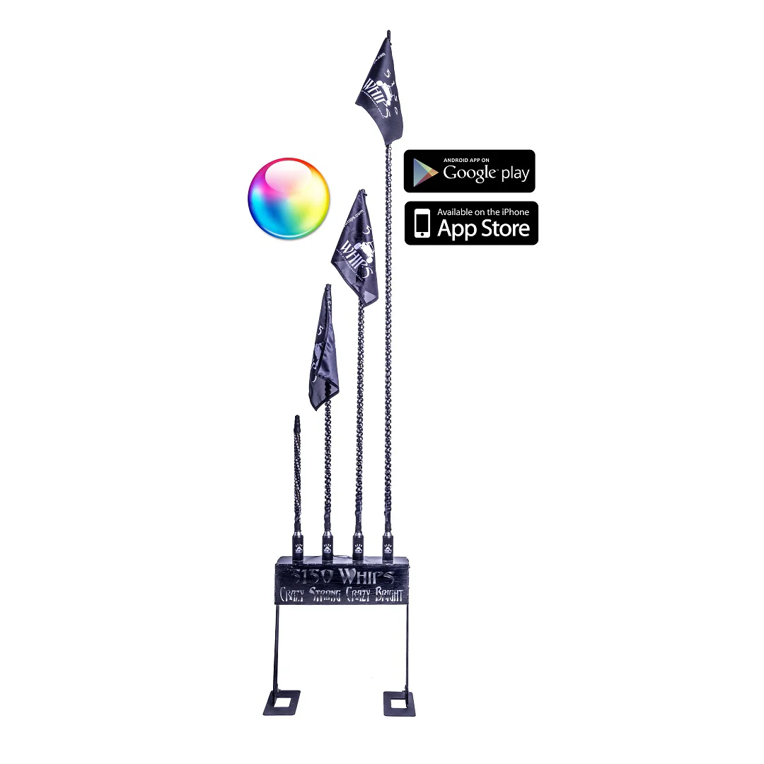 5150 Whips 187 Bluetooth LED Whips (Pair)