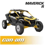 Rugged Radios Can-Am Maverick R Complete Communication Kit with Rocker Switch 696 plus Remote Head Bluetooth Intercom and M1 VHF Business Band 2-Way Radio-Dash Mount