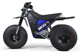 Mini RCR T3 Electric 3 Wheeler Bike Blue with Black Carbon Fenders