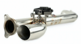 Trinity Racing Side Piece Header Pipe with Electronic Cut out for RZR Pro XP & Turbo R