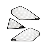 DRT Motorsports Kawasaki Teryx H2 Air Intake Vents Mesh Set (Black/Raw)