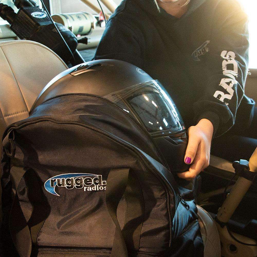 Rugged Radios Helmet bag with bottom Storage Compartment