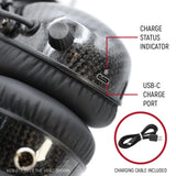Rugged Radios AlphaBass Carbon Fiber Stereo Headset with Bass Boost and Volume Control