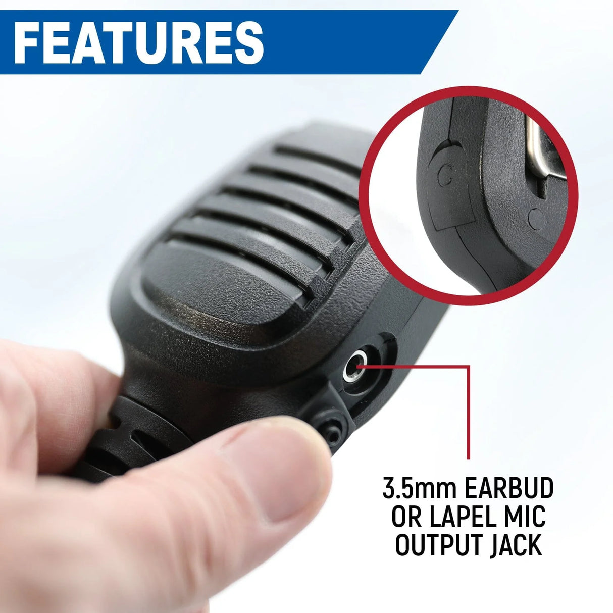 Rugged Radios Rugged GMR2 PLUS - GMRS and FRS Two Way Handheld Radio with Hand Mic