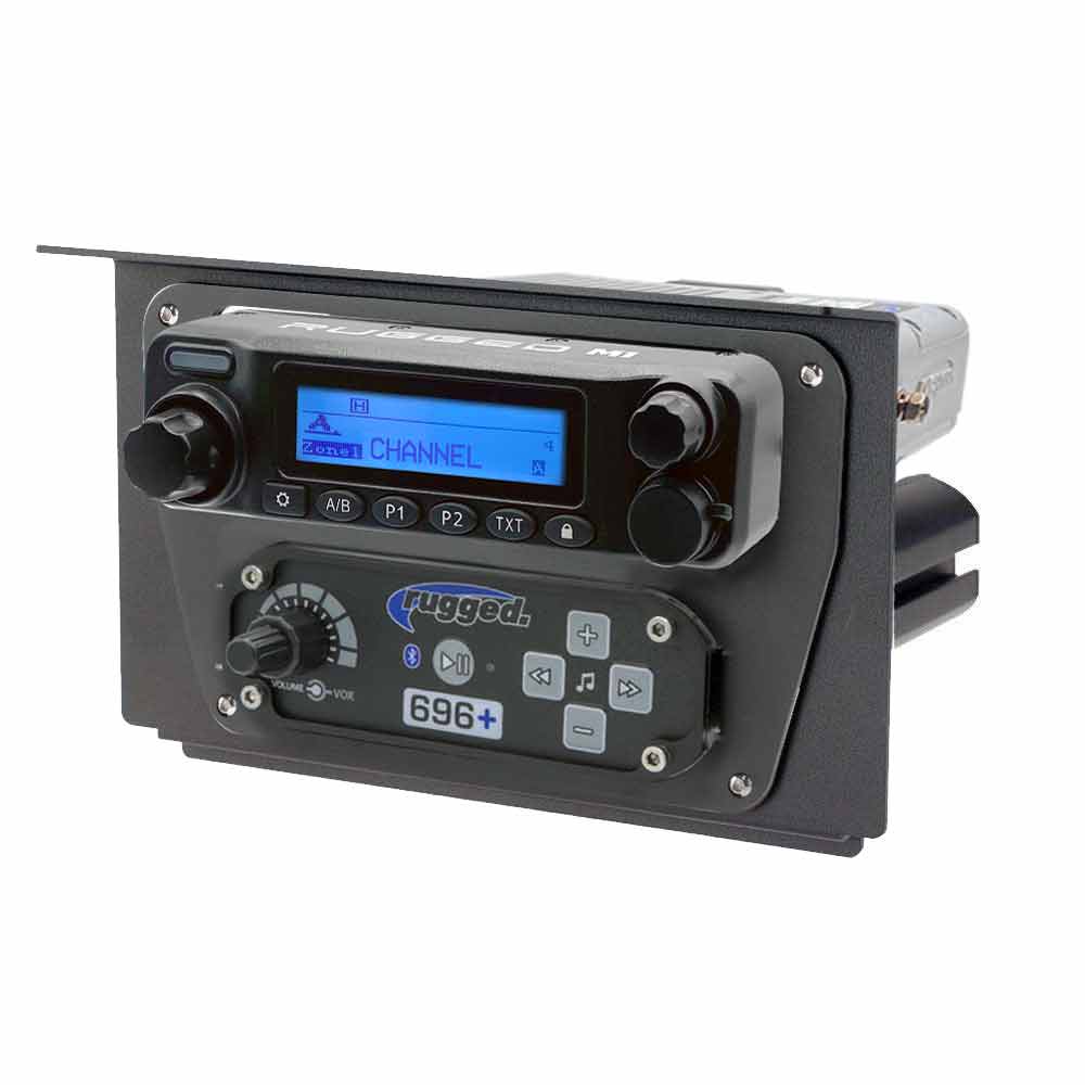 Rugged Radios Polaris RZR XP 1000 Complete Communication Kit with STX Stereo Bluetooth Intercom and M1 VHF Business Band 2-Way Radio