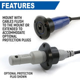 Rugged Radios Single Headset / Helmet Jack Flush Mount-OFFROAD /STX