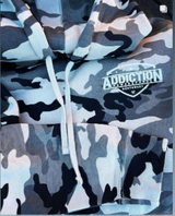 Addiction Powersports NW Pull Over Hoodie Snow Camo with White Logo