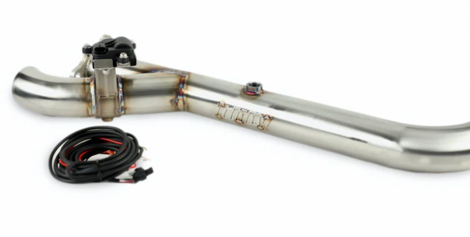 Trinity Racing Side Piece Header Pipe with Electronic Cutout - RZR TURBO