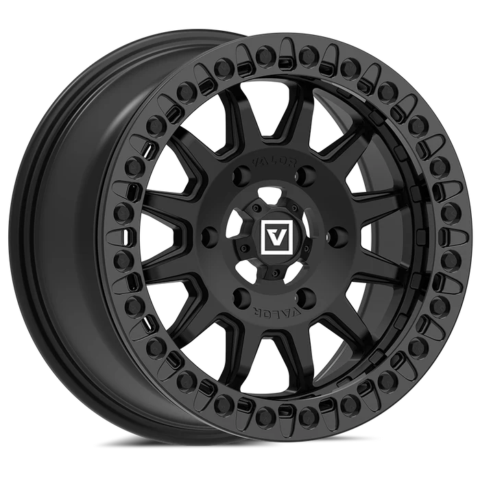 Valor Offroad V09 Beadlock UTV Wheel Satin Black