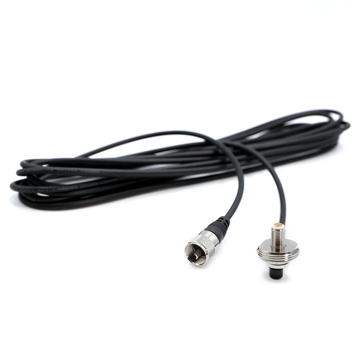 Rugged Radios 17 Ft Antenna Coax Cable with 3/8" NMO (TM) Thick Mount