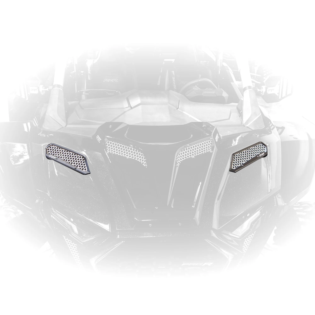 DRT Motorsports Polaris 2025+ RZR Pro XP/Pro S /Pro R Billet Aluminum Front Fender Intake Mesh Kit - Black