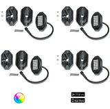 5150 Whips 187 Style Rock Lights W/ Control Harness