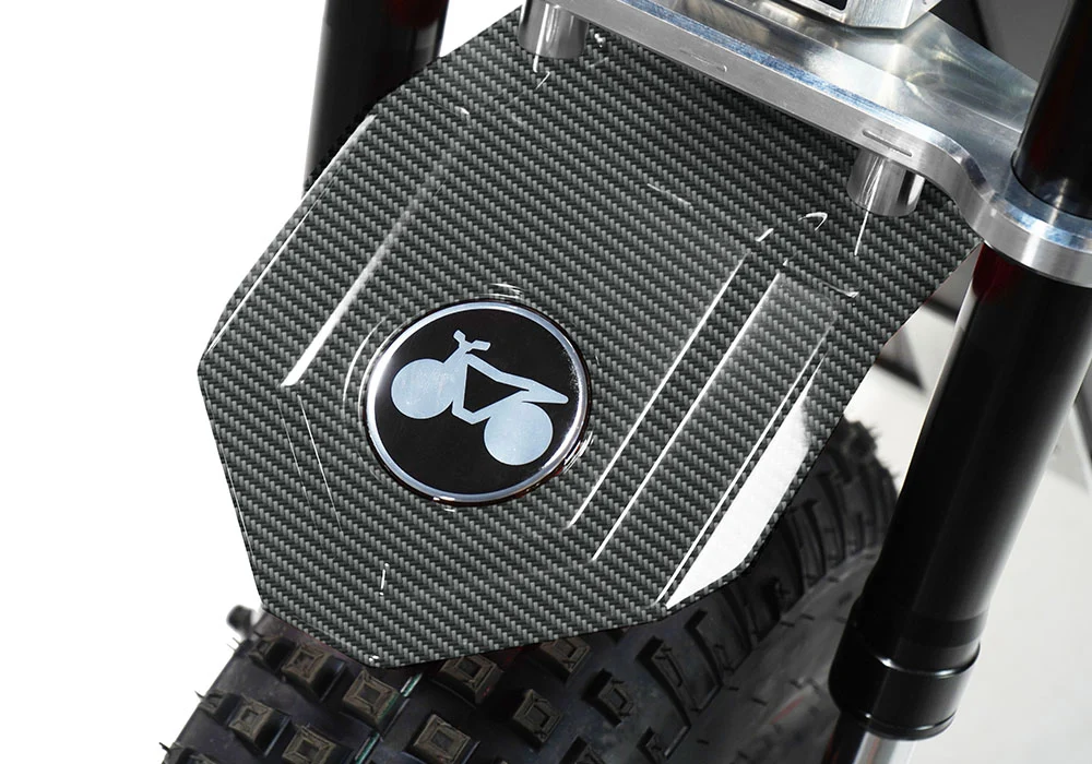 Mini RCR RCR F2 Electric Bike Blue with Black Carbon Fenders