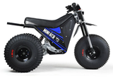 Mini RCR T3 Electric 3 Wheeler Bike Blue with Black Carbon Fenders