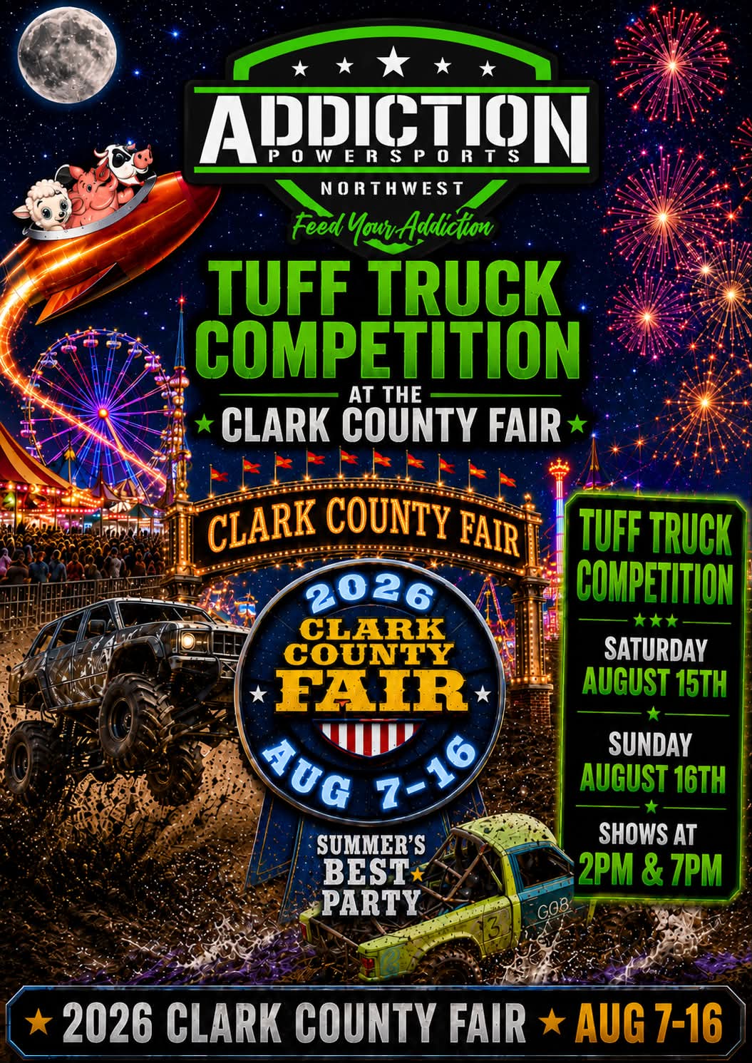 2026 Clark County Fair Tuff Truck Competition  Advance Entry Fee