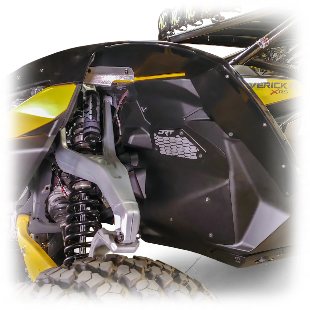 DRT Motorsports  Can-Am 2024+ Maverick R Front Aluminum Rock Guard Kit