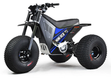 Mini RCR T3 Electric 3 Wheeler Bike Blue with Black Carbon Fenders