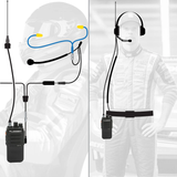 Rugged Radios IMSA Driver and Crew Chief Long Track Racing Kit with RDH16 Radios
