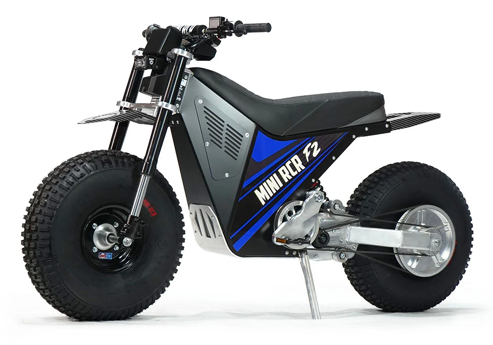 Mini RCR RCR F2 Electric Bike Blue with Black Carbon Fenders